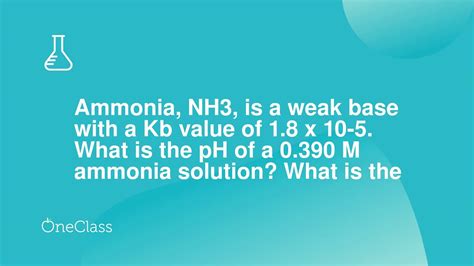 kb of nh3|Ammonia 